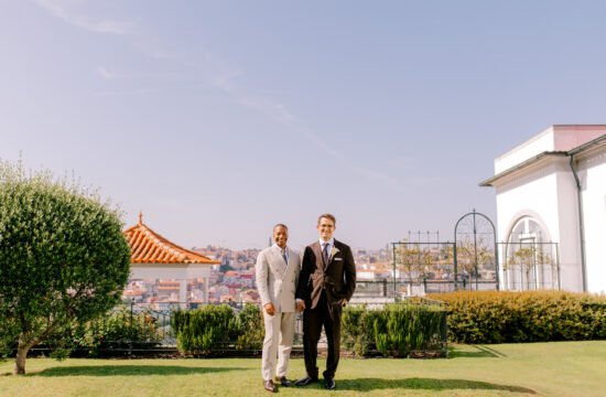 Same-sex destination wedding in Portugal at The Yeatman